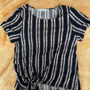 Fighting Eel Top Nico, L - Nori Stripe